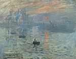 Claude Monet, Impression, soleil levant, 1872, Paris, Musée d'Orsay.