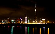 Le Burj Khalifa de nuit.