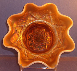 Example of Dugan peach opalescent