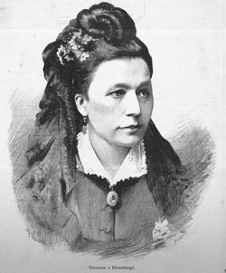 Eleonora Ehrenbergů portréja Jan Vilímek alkotása, 1885