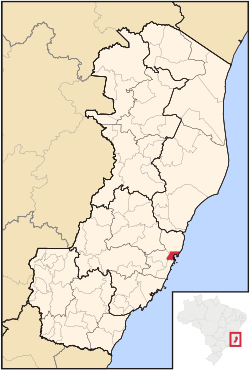 Location in Espírito Santo