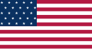 Flag of the US featuring 25 stars arranged in a staggered pattern