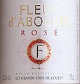 Étiquette du vin Fleur d'Aboukir.