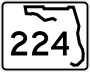 State Road 224 marker