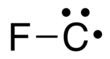 Skeletal formula of fluoromethylidyne