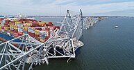 Wreckage of the Francis Scott Key Bridge