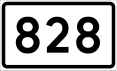 County Road 828 shield