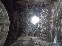 Muqarnas vault with central oculus in the gavit of the Geghard Monastery in Armenia (13th century, before 1225)[42]