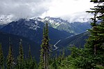 Vue du col Rogers dans le parc national des Glaciers.