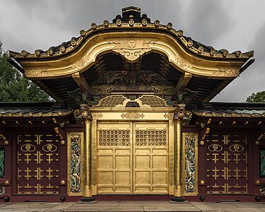 Karamon of Ueno Tōshō-gū, by Basile Morin