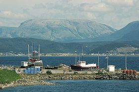 Le Gros Morne vu de la Bonne Baie