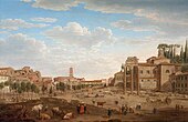 Campo Vaccino, Rome; 1697–1763, oil on canvas, 44 × 69 cm, Victoria Art Gallery.
