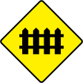 W 121 Level Crossing With No Flashing Red Signals