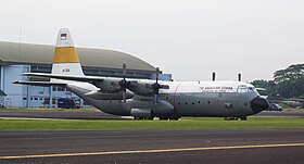 Un Lockheed L-100-30(P) de l'armée de l'air indonésienne, semblable à celui impliqué dans l'accident