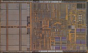 Die shot of an Intel Pentium II.