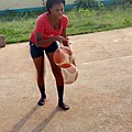 Basketteuse à l'UAC.