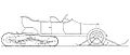 Patent drawing of Kégresse half-track CH65643 (1913)