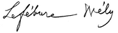 signature de Louis James Alfred Lefébure-Wély