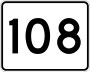 Route 108 marker