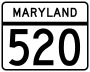 Maryland Route 520 marker