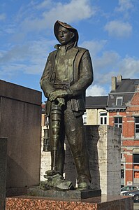 Marcinelle, Grand'Place, Monument international aux victimes du travail.