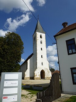 Gothic St. Martin's Church in Martjanci