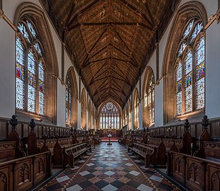 The interior of Merton College Chapel