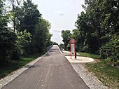 An overpass was created in Carmel's section of the greenway, spanning 146th St.