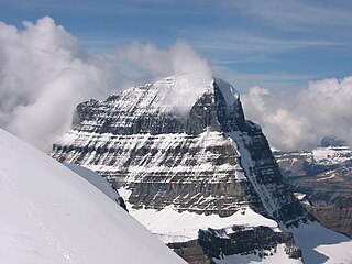Mount Alberta seen from near the summit of Diadem Peak