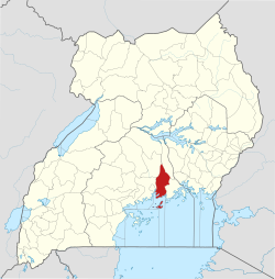 District location in Uganda