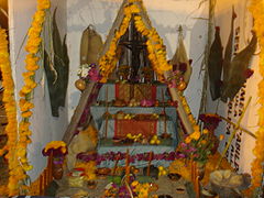 Altar de muertos otomí en Tula de Allende.