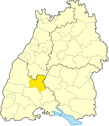 Circondario di Rottweil – Mappa