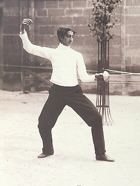 Ramon Fonst, champion olympique à l'épée aux JO de Paris 1900.