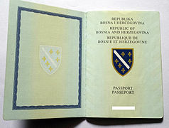 Republic of Bosnia and Herzegovina passport (inside page)