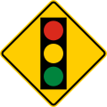 P-3-3 Traffic signals ahead