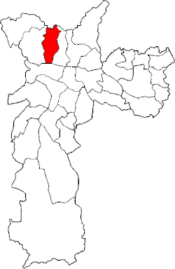 Location of the Subprefecture of Freguesia-Brasilândia in São Paulo
