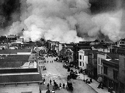 Fire in the aftermath of the 1906 San Francisco earthquake, by H. D. Chadwick (edited by Durova)