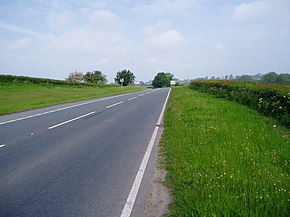 The A525, between Whitchurch and Bangor on Dee - geograph.org.uk - 182224.jpg