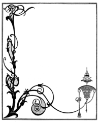 Decoration for a title page by Aubrey Beardsley (1890)