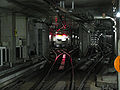 Oedo Line middle track turnout and crossovers outside Kiyosumi-shirakawa station, 2008