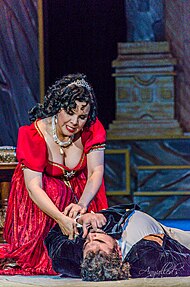 Photographie de l'opéra "Tosca" de Giacomo Puccini à Caracas en 2014.