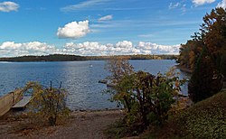 La baie de Valcour en automne.