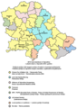 Election map of Vojvodina from 2012 - results of municipal elections.