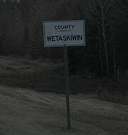 County line sign