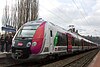 Z 50015/16 and Z 50017/18 units on the same platform during inauguration day, at the gare de Luzarches