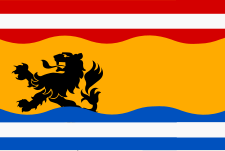 Drapeau de la Flandre zélandaise.