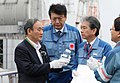 Image 52In 2020, Japanese Prime Minister Suga declined to drink the bottle of Fukushima's treated radioactive water that he was holding, which would otherwise be discharged to the Pacific. (from Pacific Ocean)