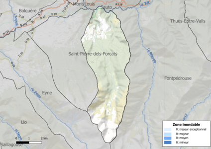 Carte des zones inondables.