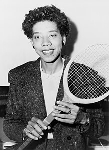 Althea Gibson, by Fred Palumbo (restored by Adam Cuerden)