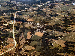 Andrews from the air, looking northeast.